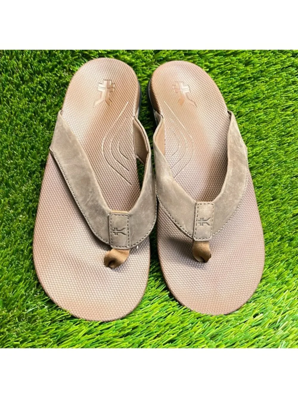 Kuru Kala 2 Mens Size 10 Brown Beach Walking Outdoor Flip Flop Thong Sandals